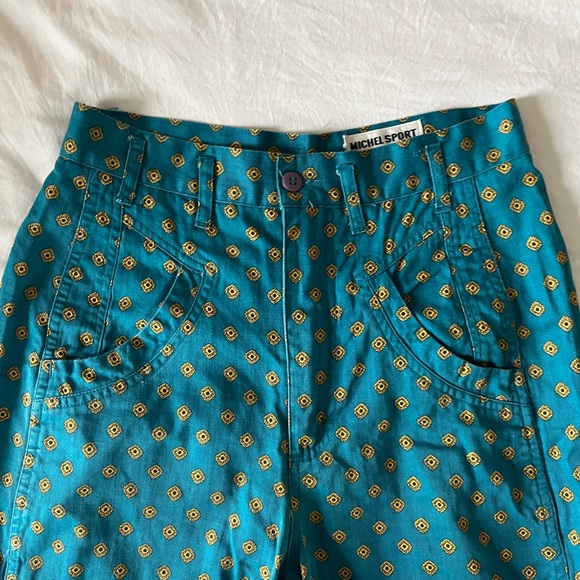 Michel Sport Teal High Waisted Pants - Picture 4 of 5